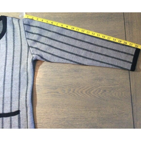 ILK Petek Cardigan Sweater Women's Size S Color Brown Striped Button Up Knit - Picture 8 of 11